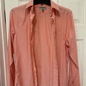 EXPRESS Button Down Long Sleeve Shirt